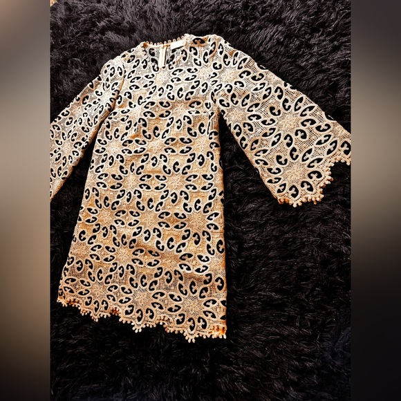 ZIMMERMANN Ottie cotton-bend bell sleeve mini dress. Size 3/M - Picture 13 of 17